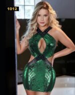 ⁦فستان جلد الثعبان – موديل 1012⁩ - الصورة ⁦2⁩