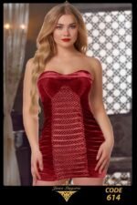 ⁦فستان قصير – موديل 614⁩ - الصورة ⁦5⁩