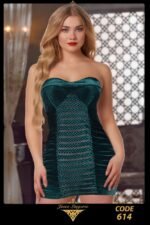 ⁦فستان قصير – موديل 614⁩ - الصورة ⁦2⁩