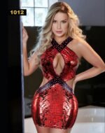 ⁦فستان جلد الثعبان – موديل 1012⁩ - الصورة ⁦6⁩