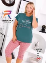 ⁦بيجامه نص كم برمودا بيج سايز⁩ - الصورة ⁦2⁩
