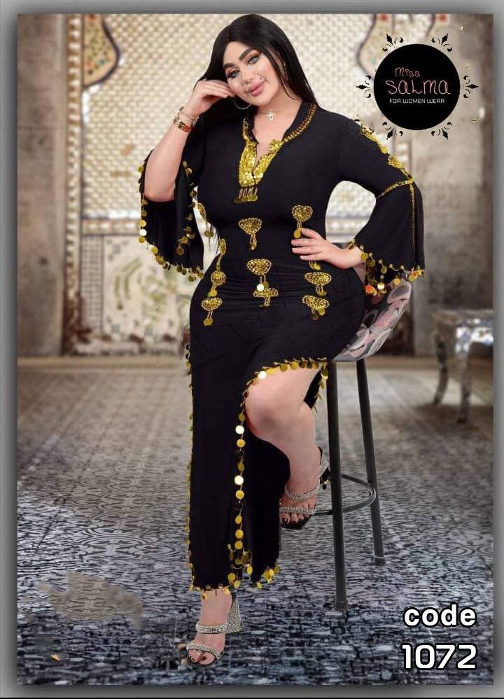 photo_5825496488866859736_y قفطان اسود مزين - الصورة 1