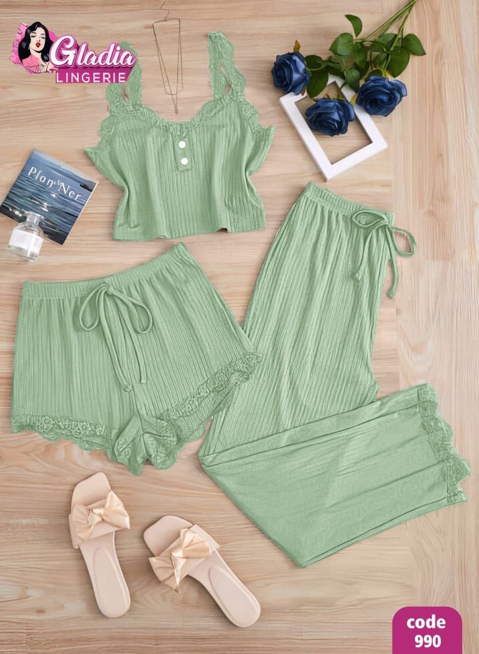 5766890350147913913 بيجامه 3 قطع - الصورة 3