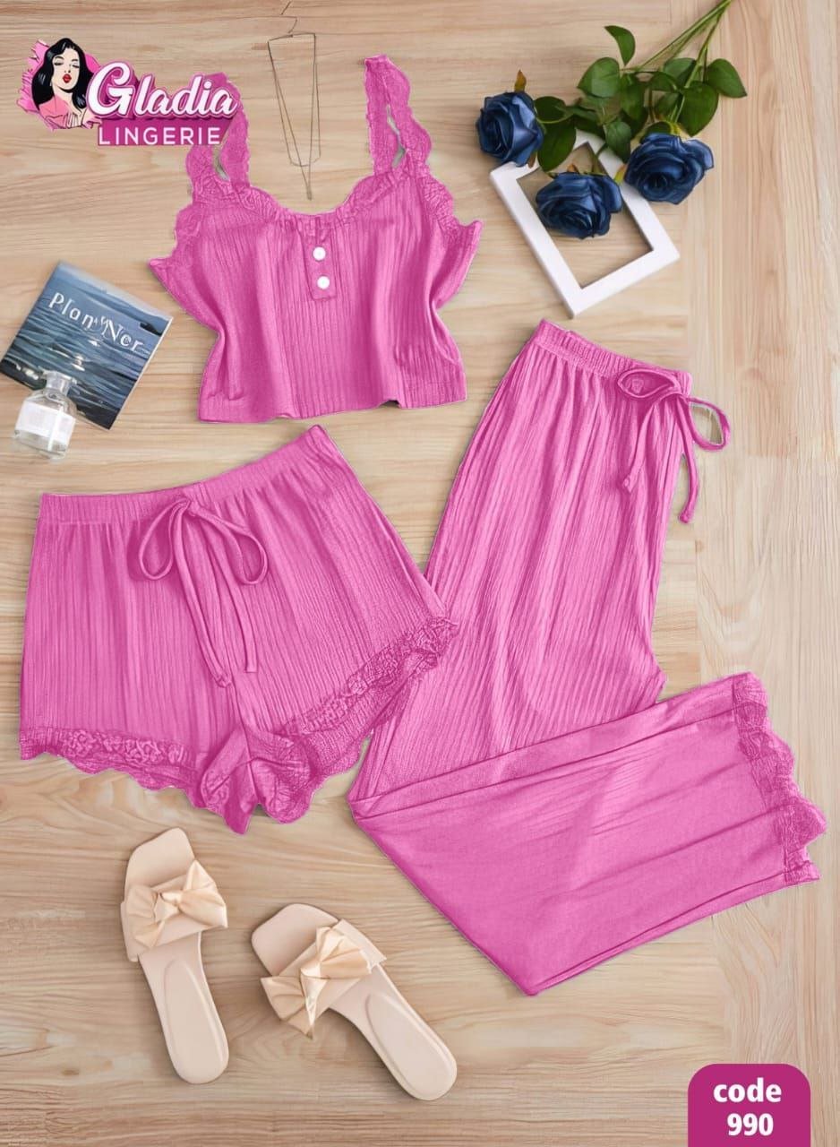 5766890350147913915 بيجامه 3 قطع - الصورة 1