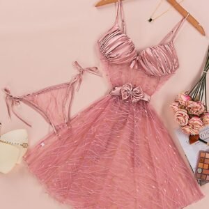 قميص تل ف ستان قطعتين