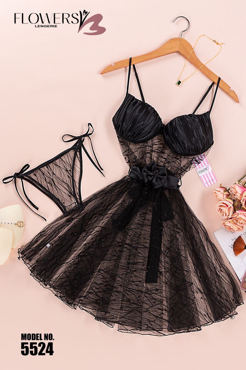 5827844985574244438 قميص تل ف ستان قطعتين - الصورة 6