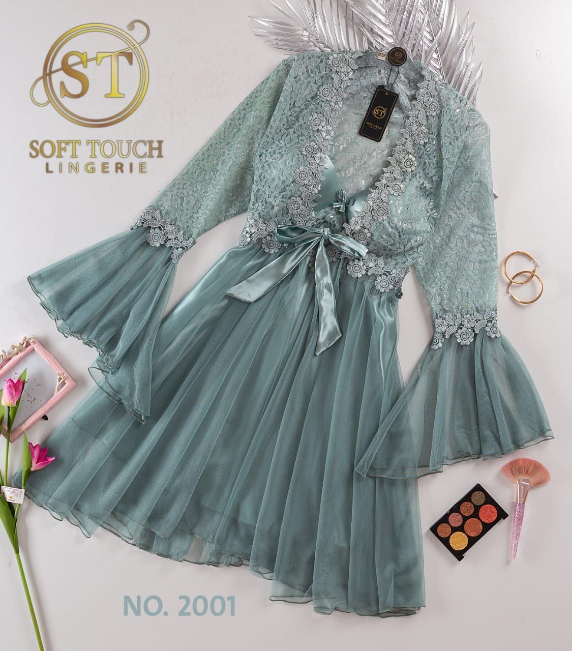 5879787890555339348 قميص ستان حمالات قصير بروب تل ف دانتيل - الصورة 1