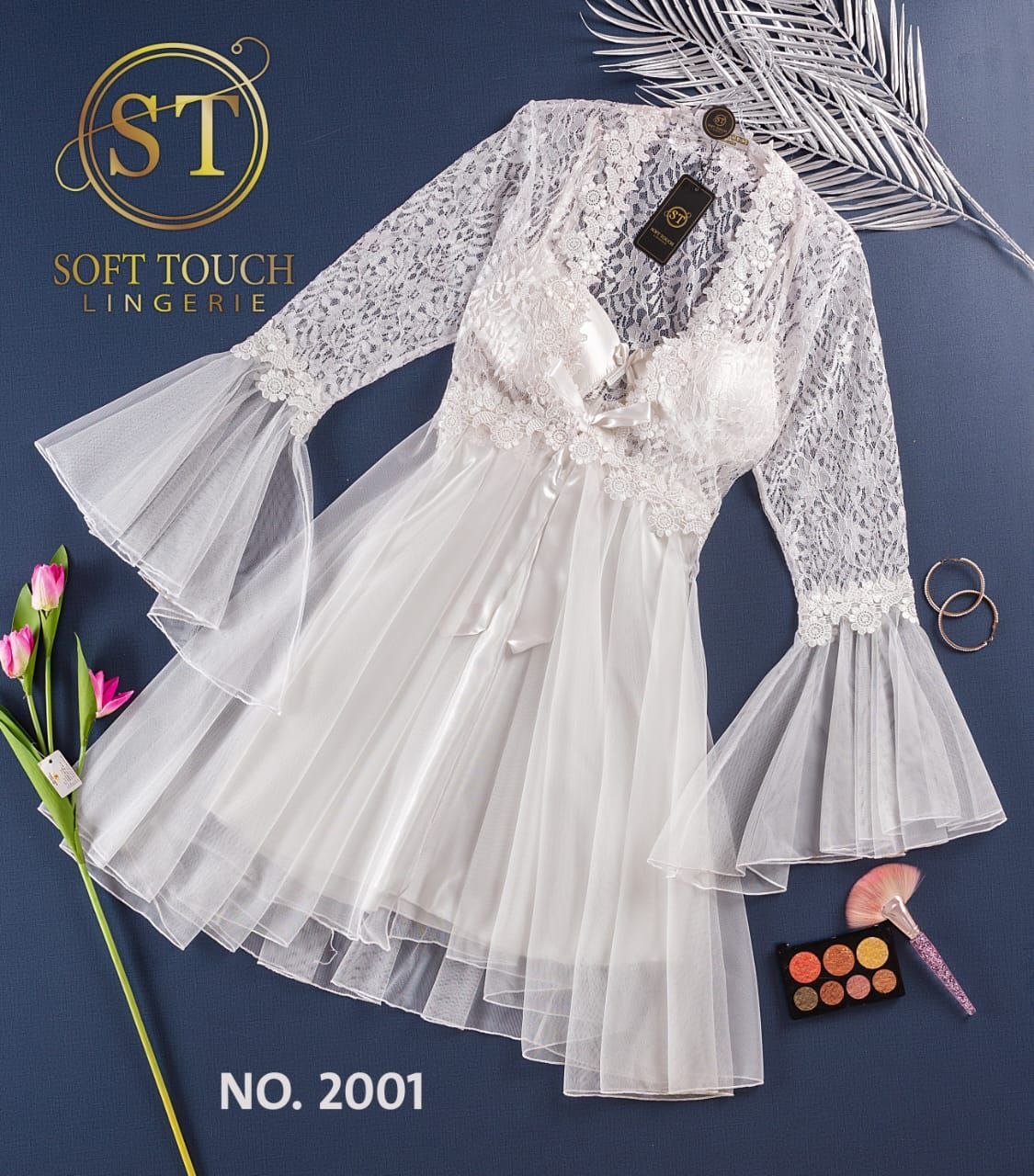 5879787890555339352 قميص ستان حمالات قصير بروب تل ف دانتيل - الصورة 5