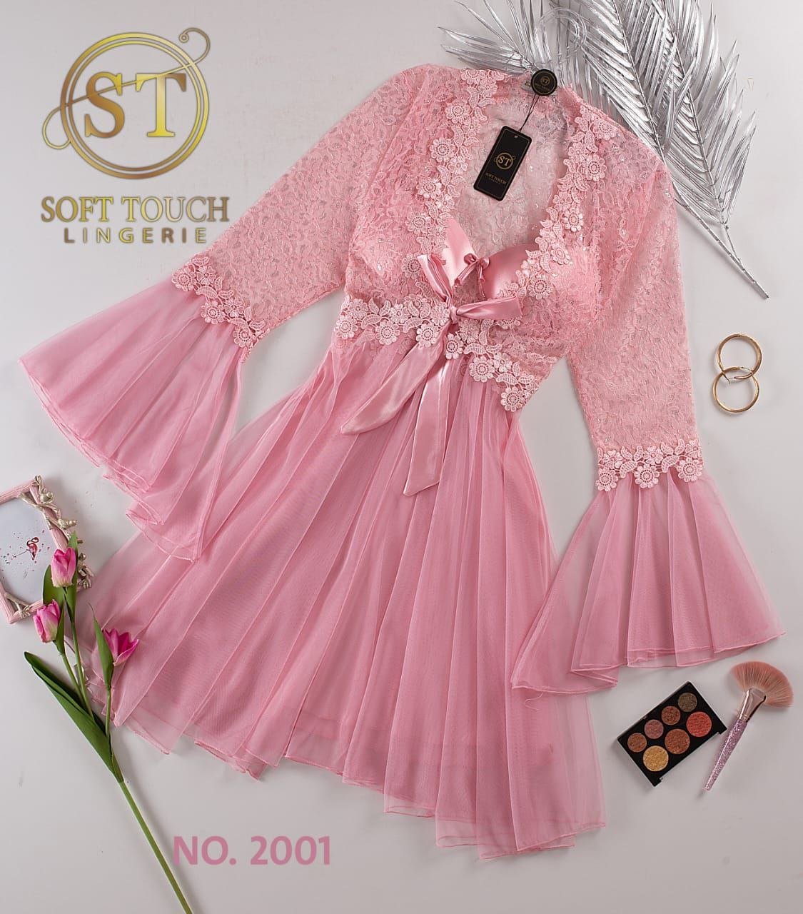 5879787890555339353 قميص ستان حمالات قصير بروب تل ف دانتيل - الصورة 6