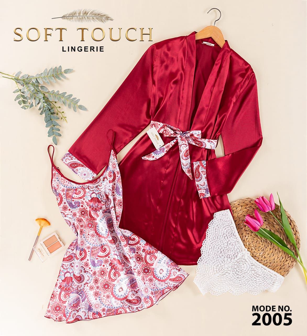 5890896445509321521 قميص ستان بروب ٣ قطع - الصورة 2