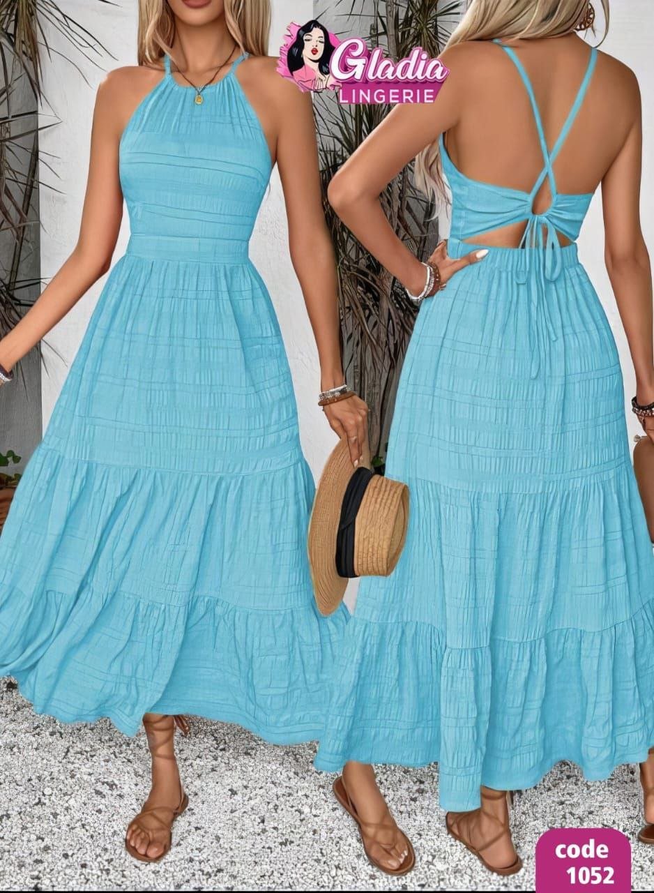 5906988481081624552 فستان طويل حمالات - الصورة 4