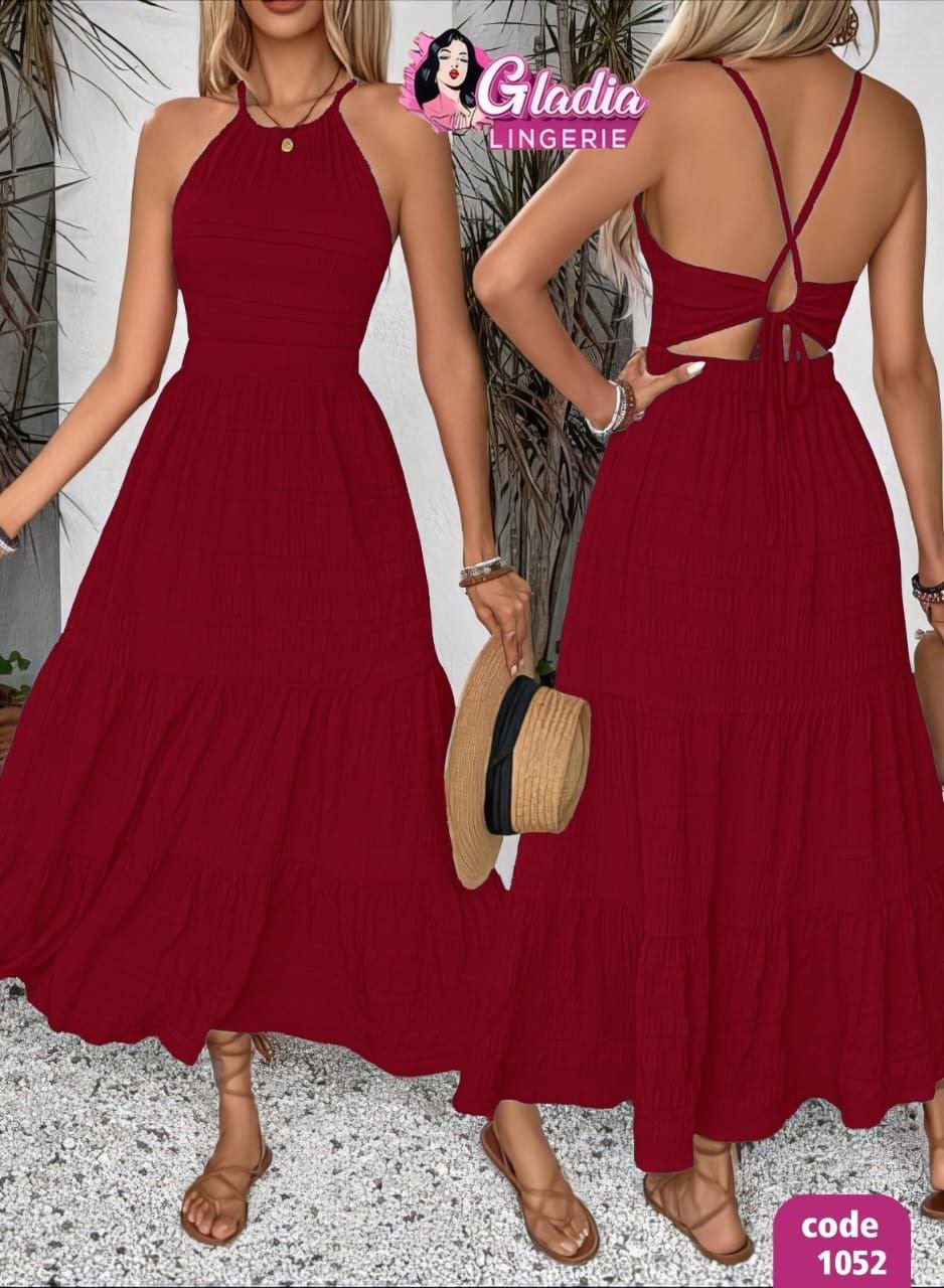 5906988481081624554 فستان طويل حمالات - الصورة 1