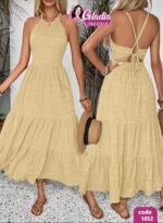 فستان طويل حمالات - الصورة 2