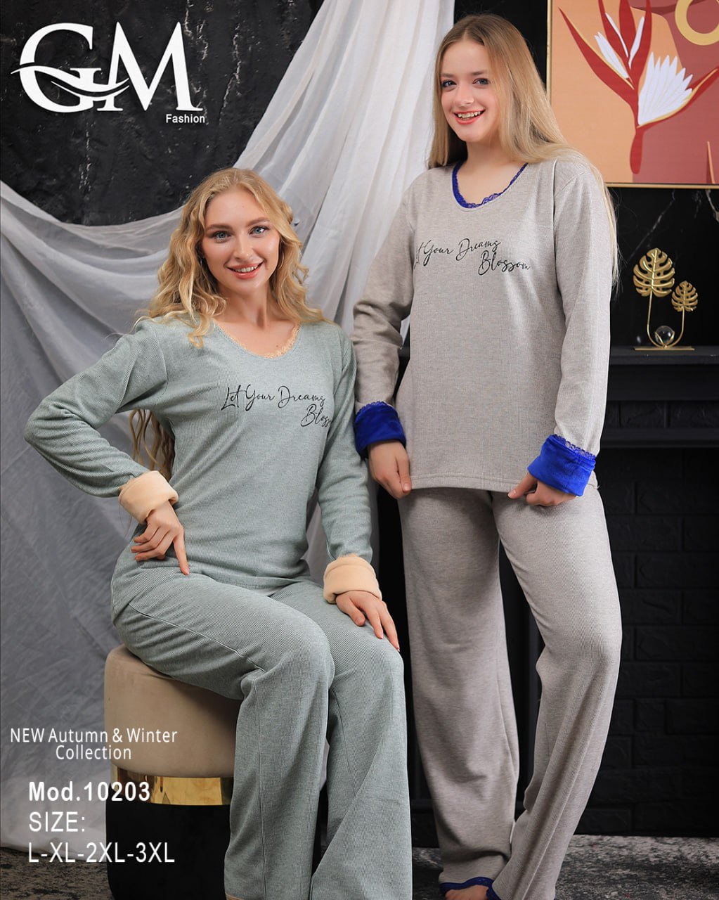 5974086066497504589 بيچامه مقلمه قطعتين - الصورة 1