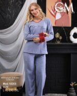 بيچامه مقلمه قطعتين - الصورة 4