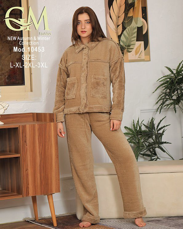 5974086066497504868 بيجامه قطيفه - الصورة 2