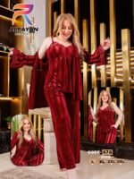 بچامه قطيفه مقلم ٣ قطع - الصورة 2