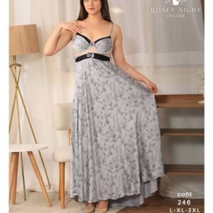 قميص ستان طويل مشجر