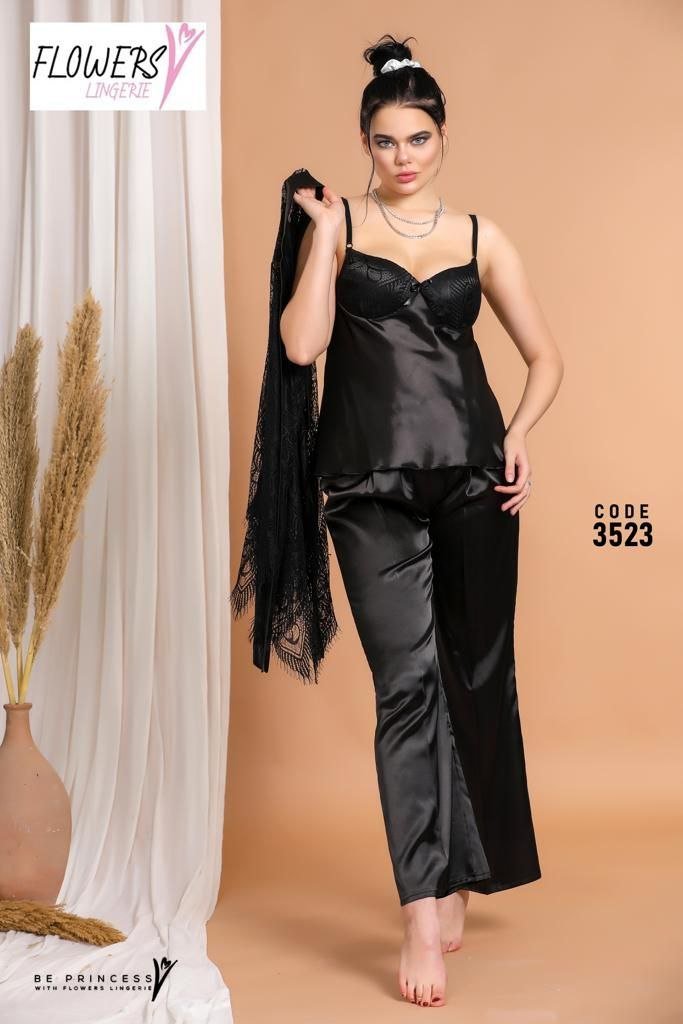 5999330840586337853 بيجامه ستان ف دانتيل - الصورة 1