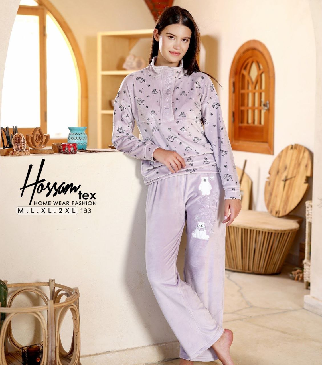 6005598069749565009 بيجامه قطيفه - الصورة 1