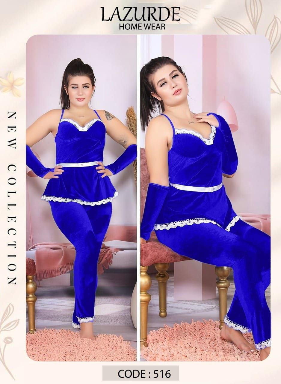 6007836731258292623 بيجامه قطيفه حمالات - الصورة 4