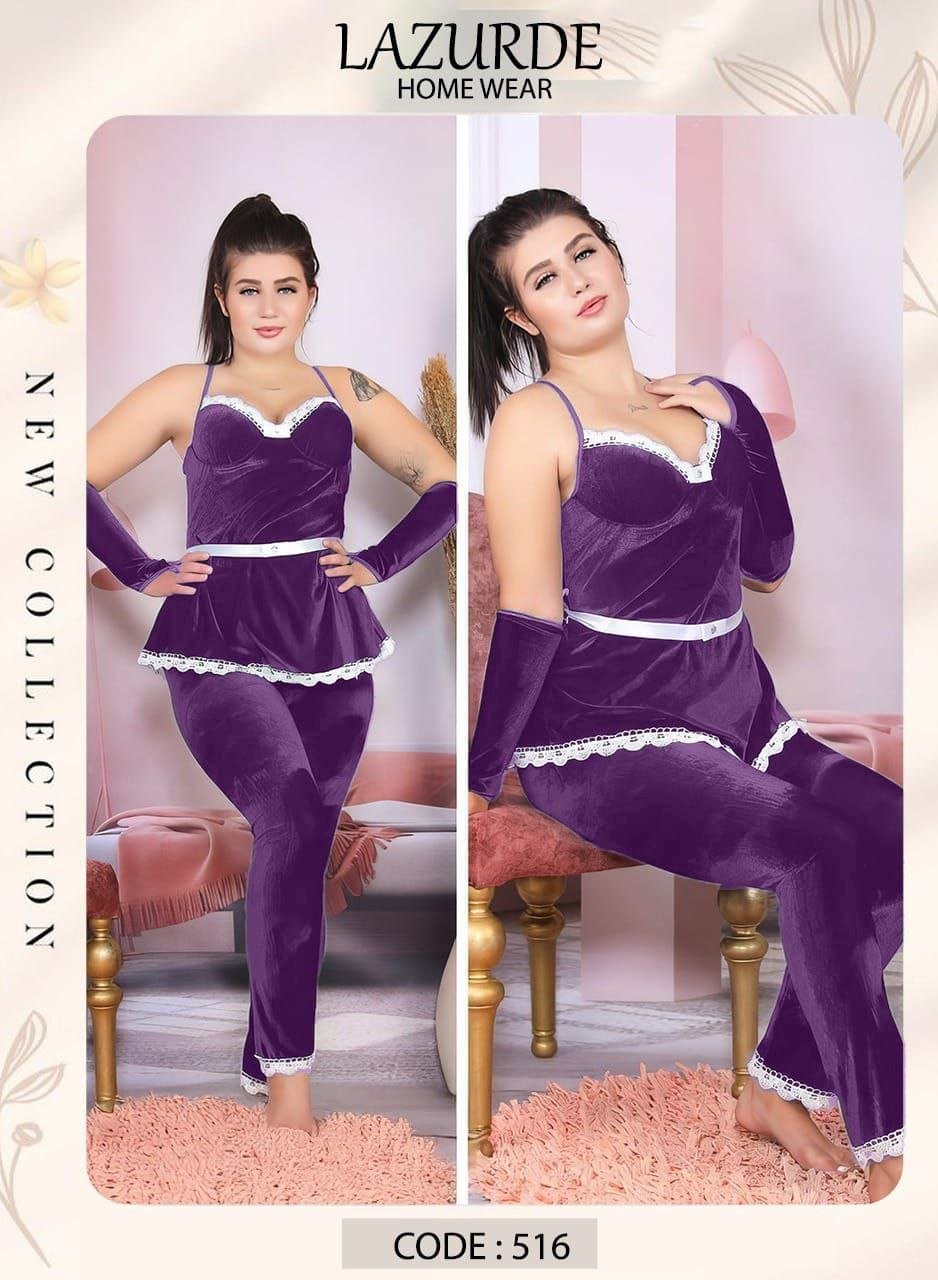 6007836731258292624 بيجامه قطيفه حمالات - الصورة 5