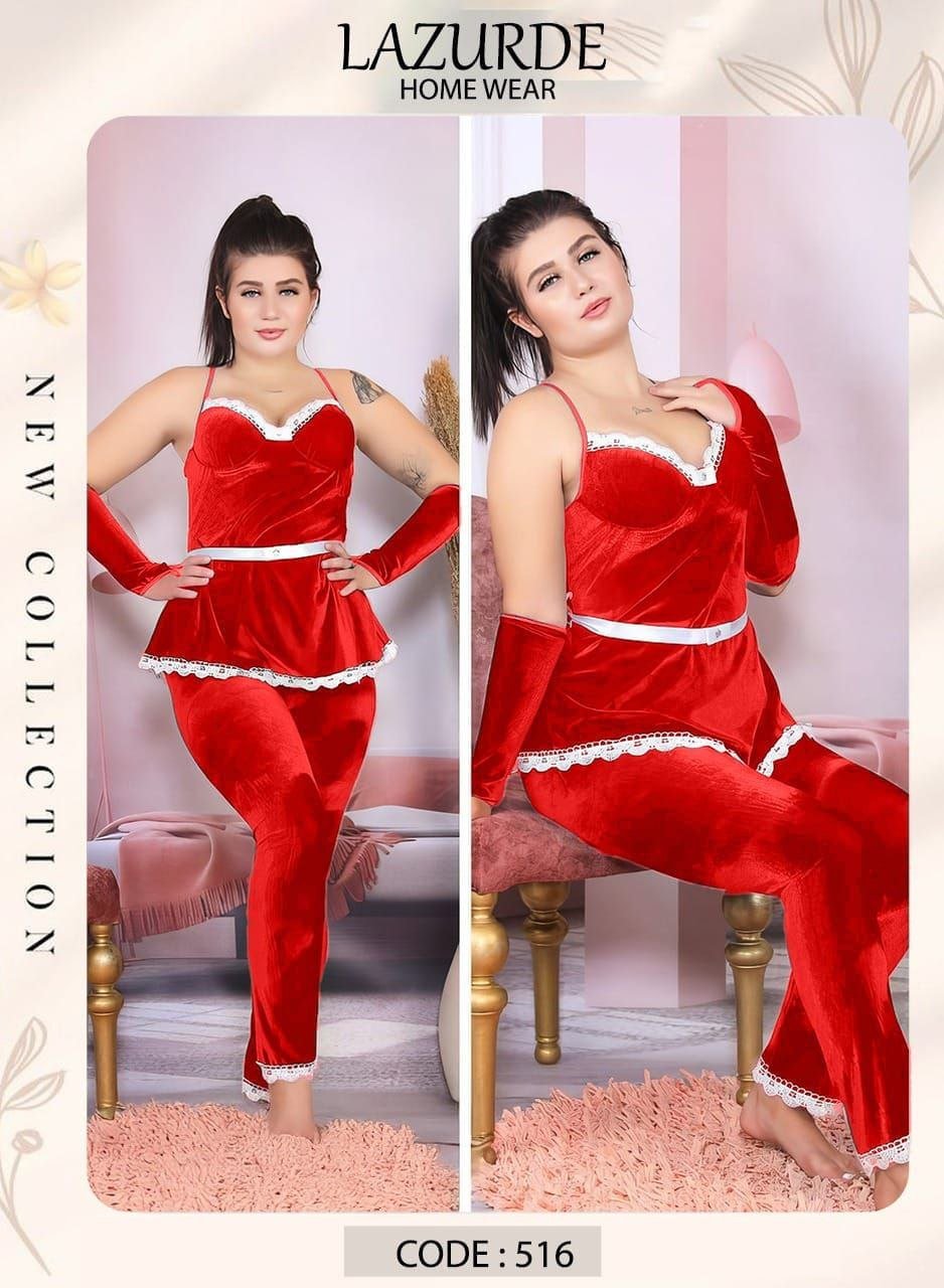 6007836731258292625 بيجامه قطيفه حمالات - الصورة 6