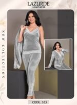 بيجامه قطيفه 3 قطع - الصورة 4