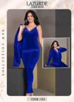 بيجامه قطيفه 3 قطع - الصورة 2