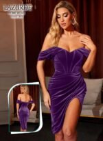 ⁦فستان كب قطيفه⁩ - الصورة ⁦8⁩