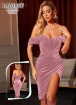 ⁦فستان كب قطيفه⁩ - الصورة ⁦5⁩