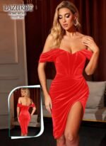 ⁦فستان كب قطيفه⁩ - الصورة ⁦9⁩