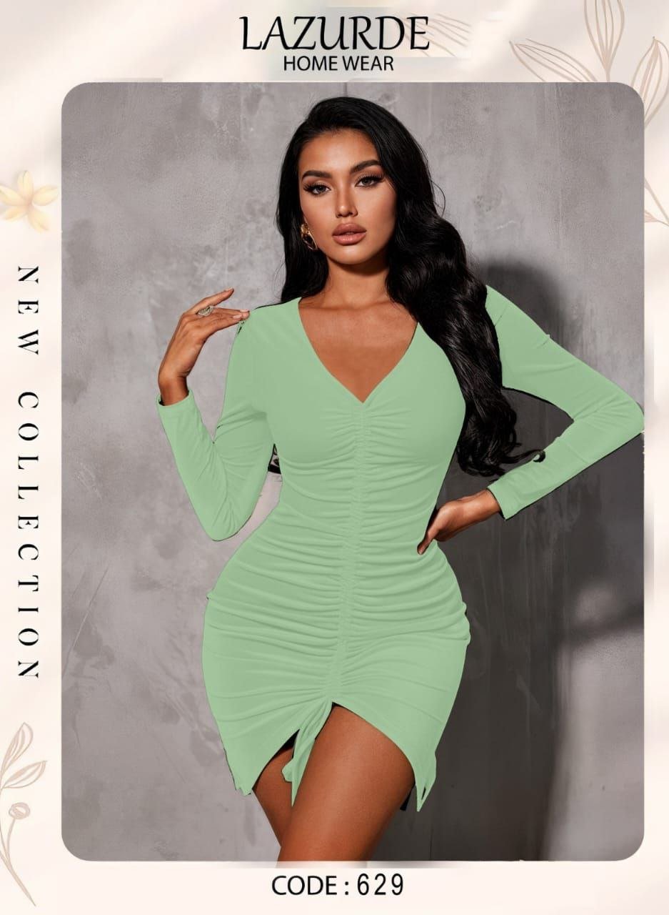 6017118537837037694 فستان بكم شداد قصير - الصورة 11