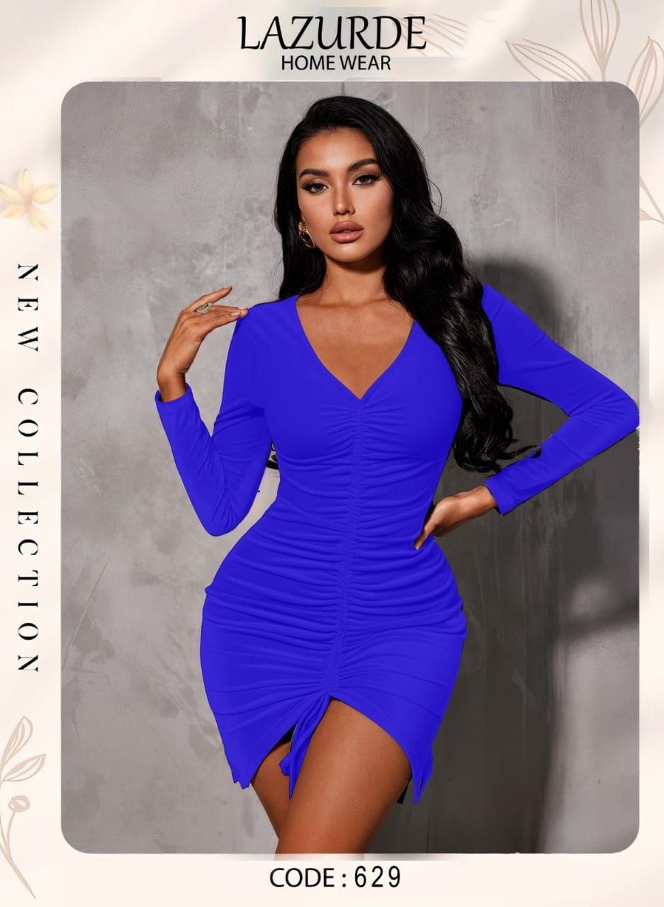 6017118537837037701 فستان بكم شداد قصير - الصورة 4