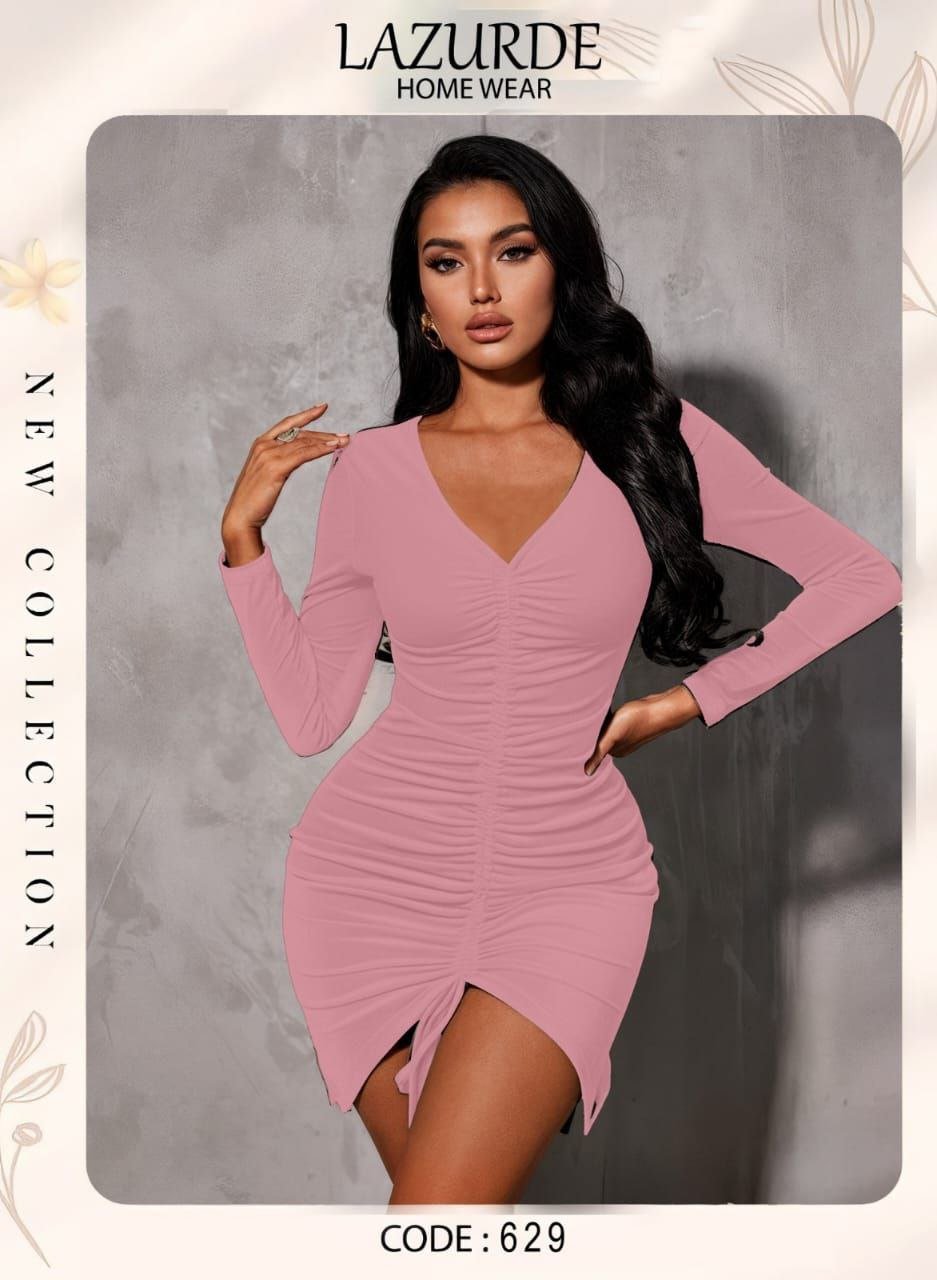 6017118537837037702 فستان بكم شداد قصير - الصورة 3