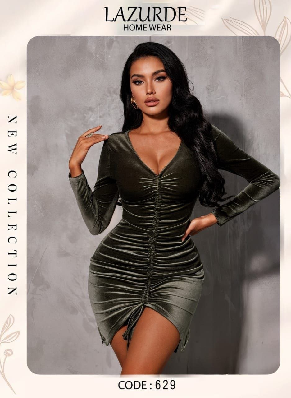 6017118537837037703 فستان بكم شداد قصير - الصورة 2