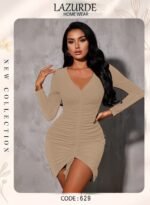 فستان بكم شداد قصير