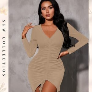 فستان بكم شداد قصير