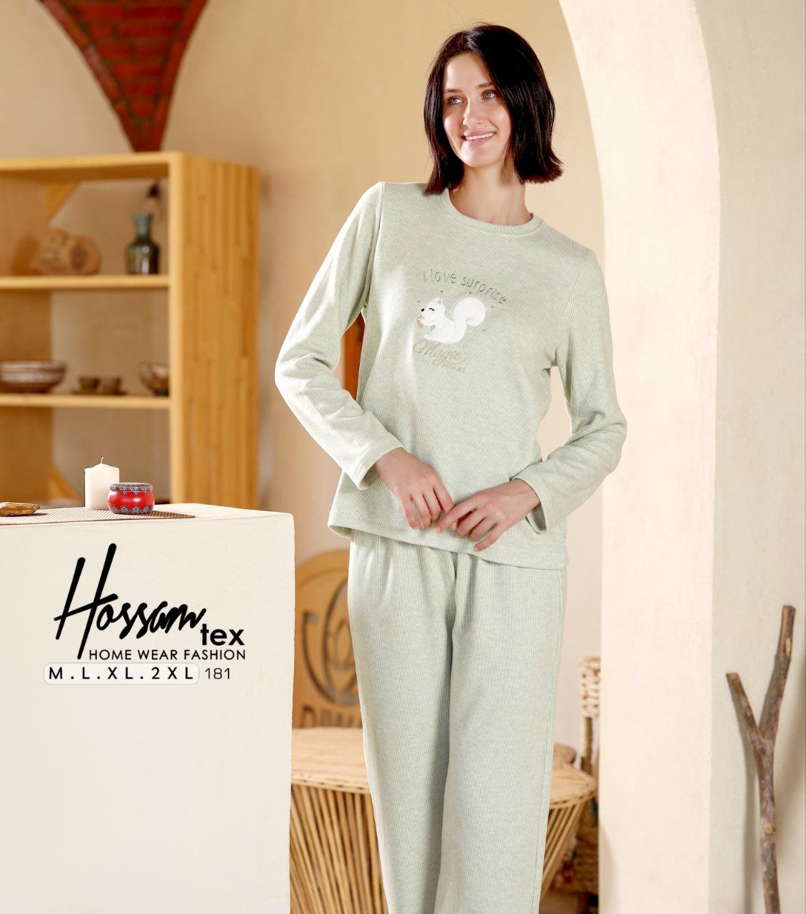 6028312687194262336 (1) بيجامه قطيفه - الصورة 1