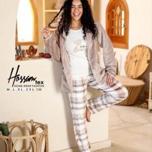بيجامه قطيفه 3 قطع
