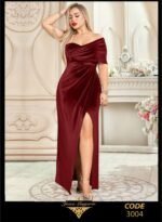 فستان قطيفه طويل