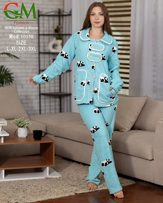 6030592687763212594 بيجامه قطيفه بولار - الصورة 1