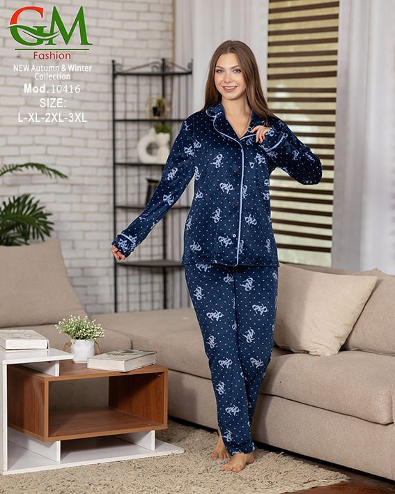 6030592687763212668 بيجامه قطيفه - الصورة 1