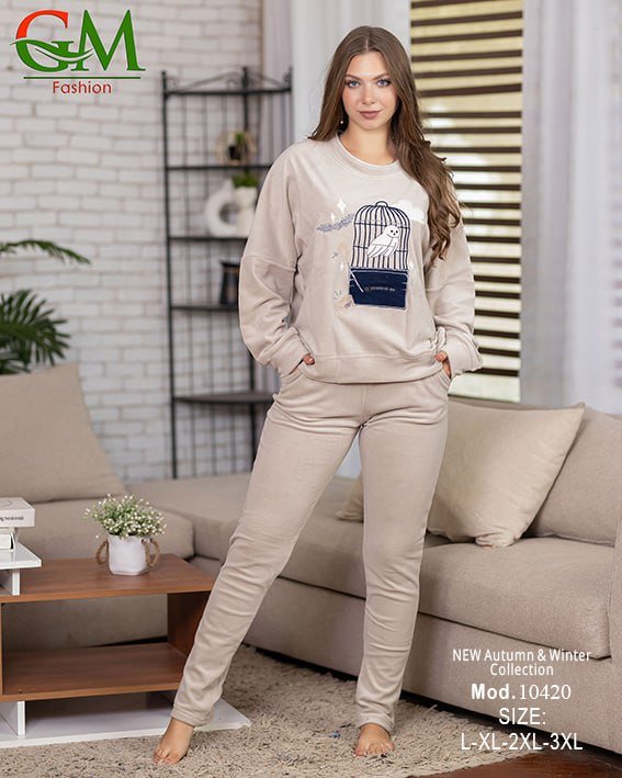 6030592687763212682 بيجامه قطيفه - الصورة 1