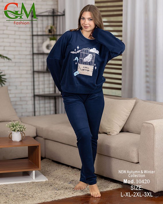 6030592687763212684 بيجامه قطيفه - الصورة 2