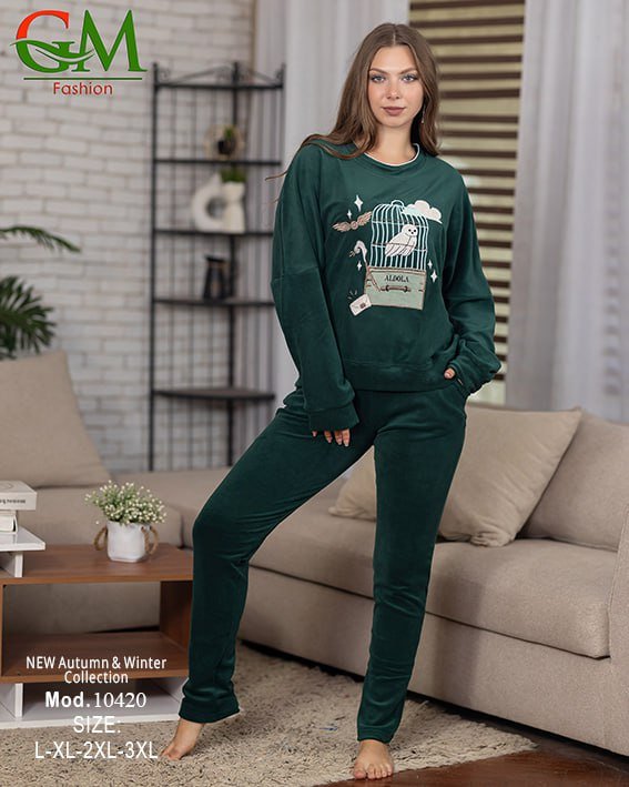 6030592687763212689 بيجامه قطيفه - الصورة 4