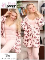 بيجامه قطيفه 3 قطع - الصورة 2