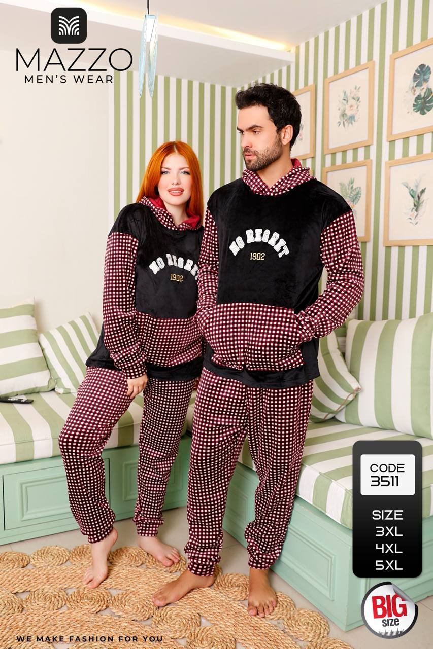 6048396061648293013 بچامه رجالي قطيفه كاروهات - الصورة 2