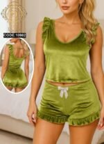 بيجامه قطيفه شورت