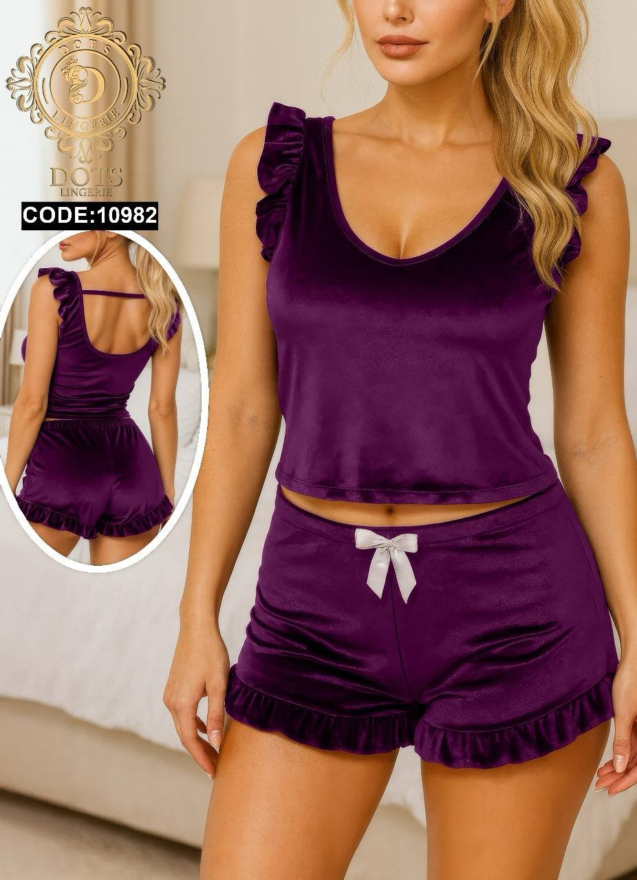 6048396061648293090 بيجامه قطيفه شورت - الصورة 5